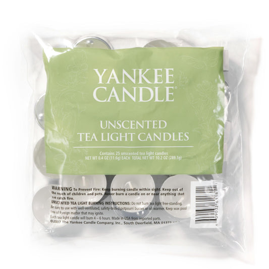 Unscented Tea Light Candles | Soft Select